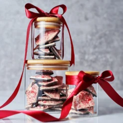 Handmade Layered Salted Caramel Dark & White Chocolate Peppermint Bark - 1Lb Holiday Bark Squares - Christmas & Winter Candy, Sweets Gift Tin, Old Fashioned Treat, Stocking Stuffer -Refined Spirits Store Peppermintbark original3 4 94c85e35 c276 4df4 bad4 e60232a073bd
