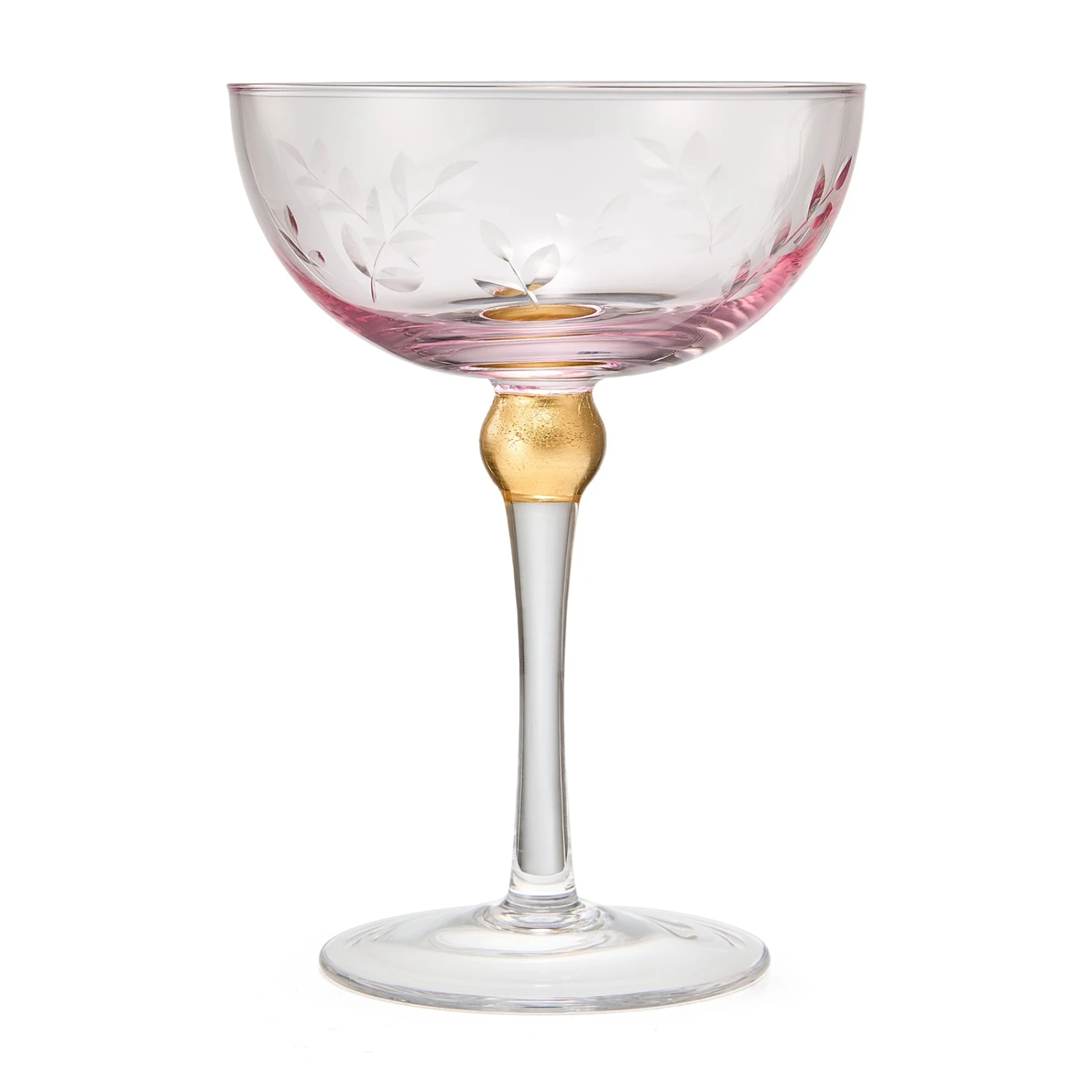 Colored Coupe Art Deco Glasses, Gold | Set Of 4 | 8 Oz Classic Cocktail Glassware For Champagne, Martini, Manhattan, Sidecar, Crystal Speakeasy Style Goblets Stems (Pink) 8 Colored Coupe Art Deco Glasses, Gold | Set Of 4 | 8 Oz Classic Cocktail Glassware For Champagne, Martini, Manhattan, Sidecar, Crystal Speakeasy Style Goblets Stems (Pink) - Image 8