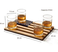 Whiskey Glasses – United States Constitution - Wood American Flag Tray & Set Of 4 We The People 10oz America Glassware, Old Fashioned Rocks Glass, Freedom Of Speech Law Gift Set US Patriotic 10 Whiskey Glasses – United States Constitution - Wood American Flag Tray & Set Of 4 We The People 10oz America Glassware, Old Fashioned Rocks Glass, Freedom Of Speech Law Gift Set US Patriotic -Refined Spirits Store Untitled 1