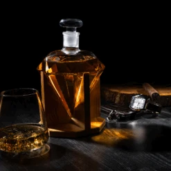 Diamond Decanter For Whiskey, Liquor, Scotch, Rum, Bourbon, Vodka, Tequila Decanter, The Wine Savant 750ml - Gifts For Men & Women Clear -Refined Spirits Store Untitled 1890