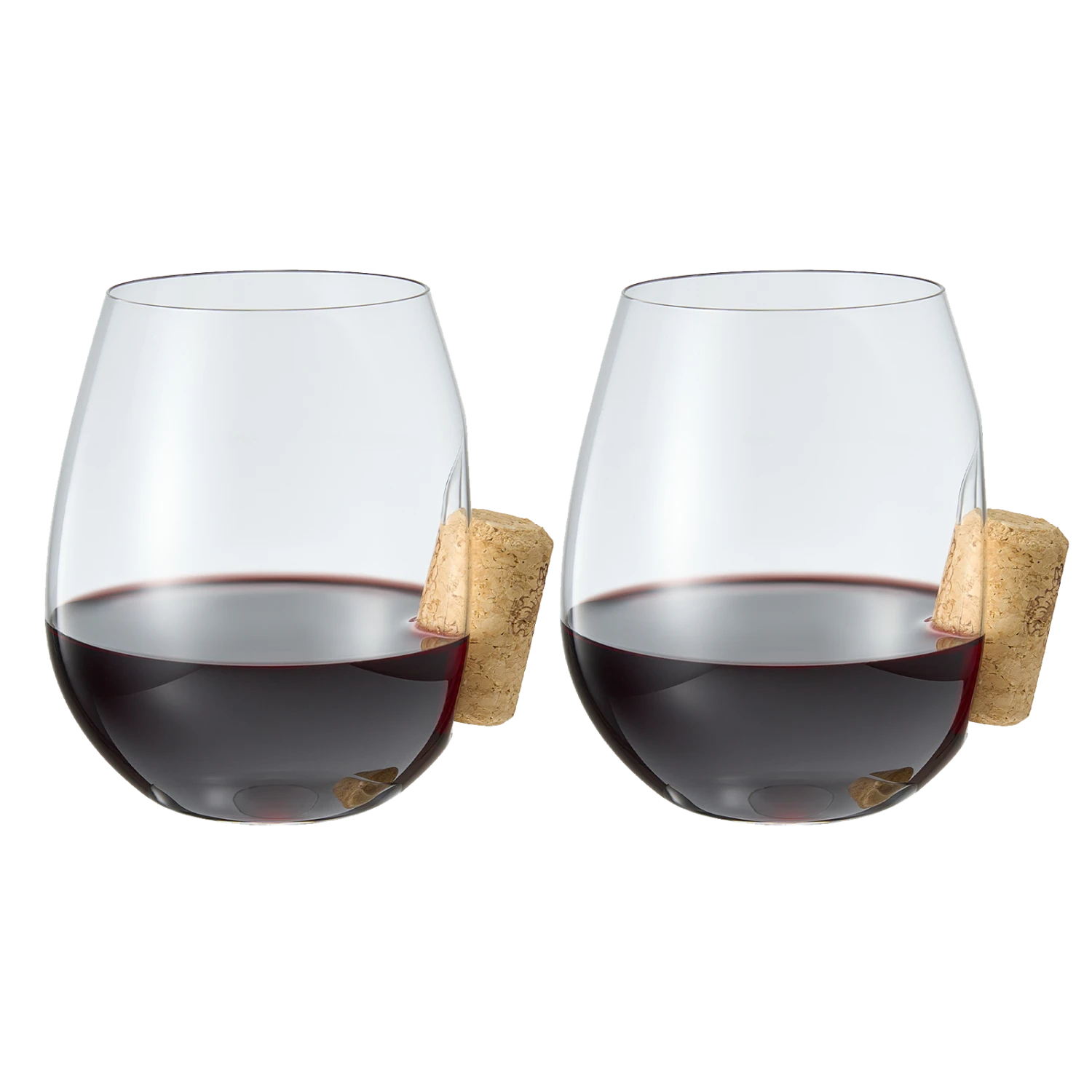 Corked Stemless Wine Glasses | Set Of 2 | Stuck In The Glass Wine Cork Cocktail Glassware, Enthusiast Gift, Artisanal Crystal Glassware - Gift Idea For Him, Her, Wine Lover, Housewarming (19.6 OZ) 1 Corked Stemless Wine Glasses | Set Of 2 | Stuck In The Glass Wine Cork Cocktail Glassware, Enthusiast Gift, Artisanal Crystal Glassware - Gift Idea For Him, Her, Wine Lover, Housewarming (19.6 OZ)