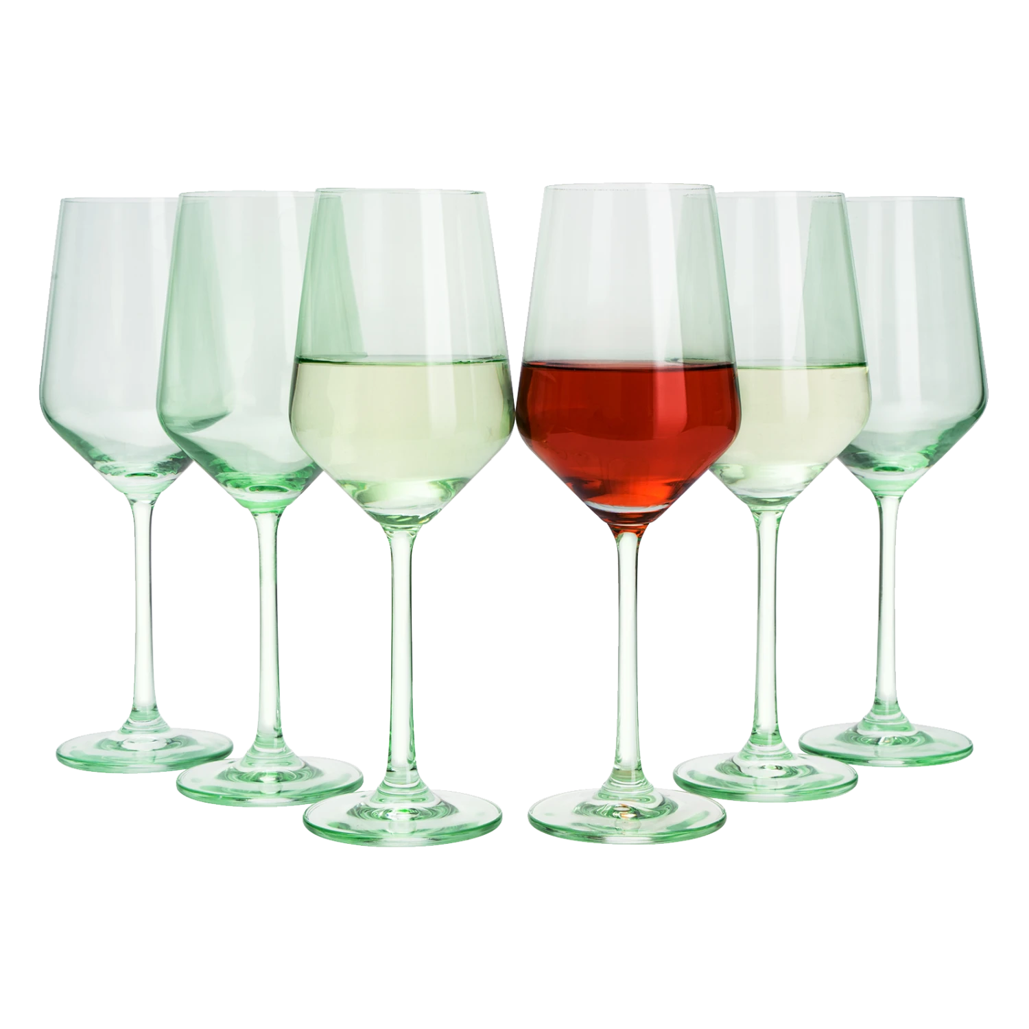 Green Colored Wine Glass Set, 12oz Glasses Set Of 6 - Wedding Mint Green, Gift, Baby Shower Gender Reveal Decor Baby Unique Italian Style Tall Stemmed For White & Red Wine Elegant Glassware Color 1 Green Colored Wine Glass Set, 12oz Glasses Set Of 6 - Wedding Mint Green, Gift, Baby Shower Gender Reveal Decor Baby Unique Italian Style Tall Stemmed For White & Red Wine Elegant Glassware Color