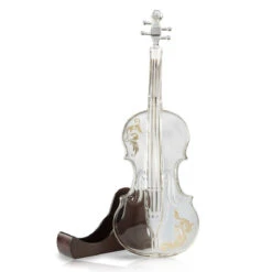 Glass Violin Decanter, Mahogany Base - The Wine Savant 1000 ML Glass Decanter For Whiskey, Scotch, Spirits, Wine Or Vodka For Music Lovers -Refined Spirits Store Untitled 2 443ce9f5 aeee 4ebf b52e d8ff49670a6c
