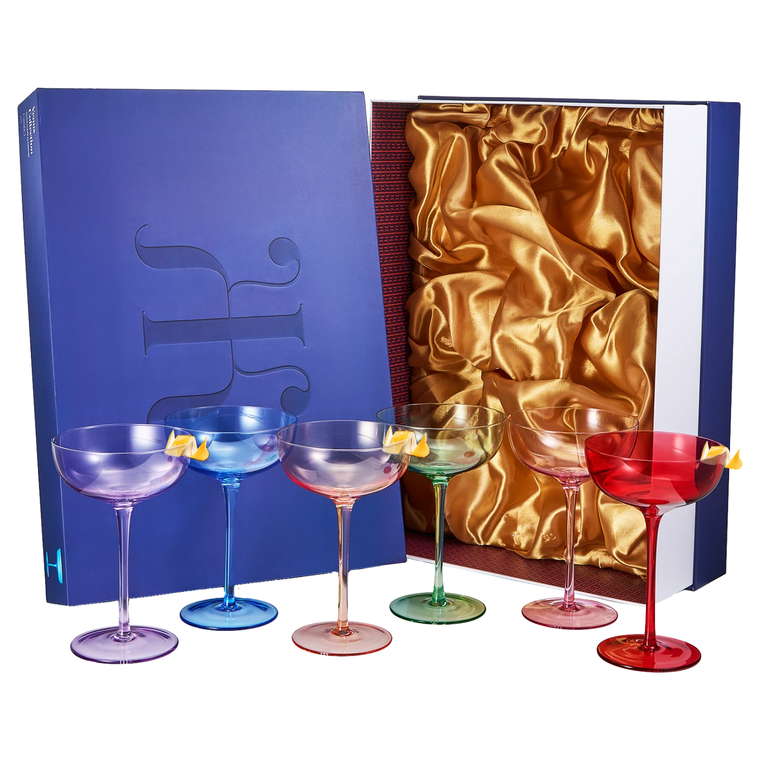 Colored Coupe Glasses | Set Of 6 | 7 Oz Classic Cocktail Glassware For Champagne, Martini, Manhattan, Cosmopolitan, Crystal Speakeasy Style Goblets Stems, Elegantly Color (Classic Multicolor) 1 Colored Coupe Glasses | Set Of 6 | 7 Oz Classic Cocktail Glassware For Champagne, Martini, Manhattan, Cosmopolitan, Crystal Speakeasy Style Goblets Stems, Elegantly Color (Classic Multicolor)