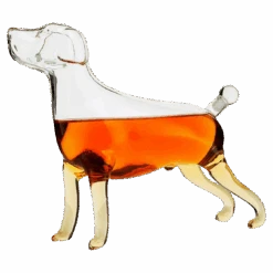 Dog Animal Wine & Whiskey Decanter The Wine Savant - Beautiful Profile Of A Labrador Dog 500ml - Whiskey, Wine Scotch Or Liquor Decanter