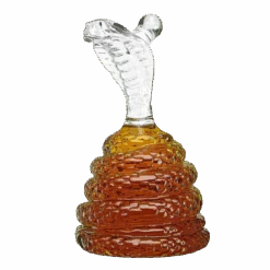 King Cobra Snake Whiskey Snake Whiskey & Wine Decanter King Cobra Snakes Liquor Decanters - Snake Bottle 500ml - The Wine Savant Snake Glass Decanter, Coiled Snake Holder Ornament Home Decoration - Hold Any Liquod