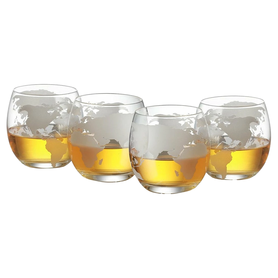 Etched World Globe Glasses 10 Oz -Set Of 4 By The Wine Savant, Wine, Whiskey, Scotch, Vodka Water Or Juice Old Fashion Glasses, World Glasses Etched Globe 3 Etched World Globe Glasses 10 Oz -Set Of 4 By The Wine Savant, Wine, Whiskey, Scotch, Vodka Water Or Juice Old Fashion Glasses, World Glasses Etched Globe - Image 3