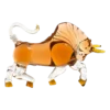 Bull The Wine Savant Charging Bull Heads Forward Animal Liquor Decanter Made For Bourbon, Whiskey, Scotch, Rum, Or Tequila, Zodiac Shape Clear