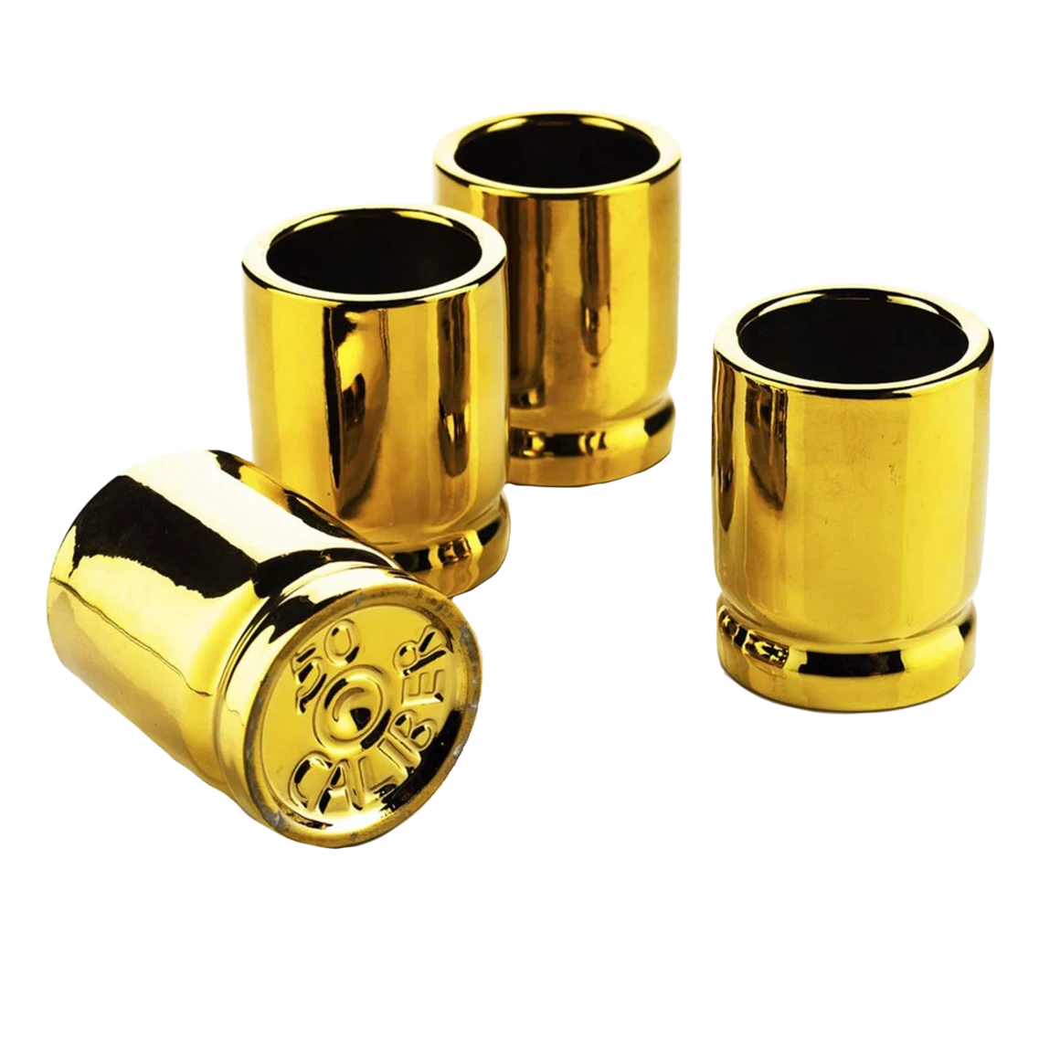 The Wine Savant 50 Caliber Bullet Shot Glasses Set - Set Of 4 - Each Holds 2 Ounces - Tactical Bullet Casings Shot Glasses 1 The Wine Savant 50 Caliber Bullet Shot Glasses Set - Set Of 4 - Each Holds 2 Ounces - Tactical Bullet Casings Shot Glasses