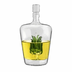 Tequila Decanter With Agave Plant, Glass Agave Decanter Perfect For Any Bar Or Tequila Party, 25 Ounce Bottle By The Wine Savant