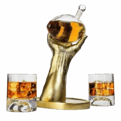 Football Decanter With 2 Football Whiskey & Wine Glasses - Perfect For Superbowl, Father's Day Gift, Gift For Husband - Made For Liquor, Scotch, Whiskey And Bourbon 750ml, Rugby Gifts Clear