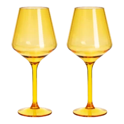 Floating Wine Glasses For Pool - Set Of 2-15 OZ Shatterproof Poolside Wine Glasses, Tritan Plastic Reusable Stemware, Beach Outdoor Cocktail, Wine, Champagne, Water Glassware - Spring Summer (Green) -Refined Spirits Store Untitled 3cccc 1