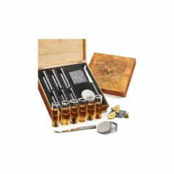 Tequila Shot Glass & Salt Gift Set For Men & Women | Six Agave Shot Glasses, Knife For Limes, One Skull Coaster, One Salt Tin | Skeleton Mahogany Wood Box Package For Tequila, Liquor Lovers -Refined Spirits Store Untitled 1280x720px 1500x1500px 800x800px