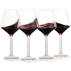 European Style Crystal, Stemmed Wine Glasses, Acrylic Glasses Tritan Drinkware, Unbreakable Muted Color | Set Of 6 | Shatterproof BPA-free Plastic, Reusable, All Purpose Glassware, Hand Wash Only 15oz -Refined Spirits Store WechatIMG5721 11