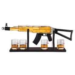 Gun Whiskey Decanter Set - Limited Edition, Silencer Stopper - 710 Ml & 4 10.5oz Bullet Glasses - Unique Gift - Drinking Party Accessory, Handmade Gun Liquor Decanter, Tik Tok Gun Decanter, Dad Gift 8 Gun Whiskey Decanter Set - Limited Edition, Silencer Stopper - 710 Ml & 4 10.5oz Bullet Glasses - Unique Gift - Drinking Party Accessory, Handmade Gun Liquor Decanter, Tik Tok Gun Decanter, Dad Gift -Refined Spirits Store WechatIMG8224 3