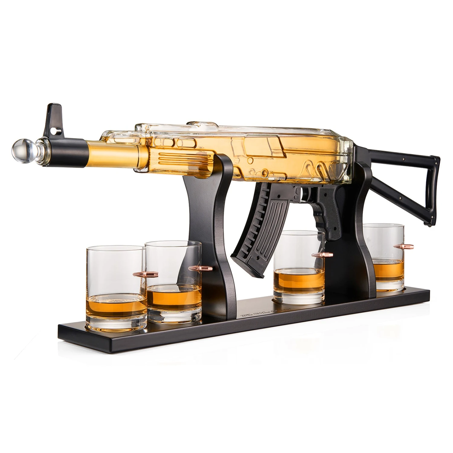 Gun Whiskey Decanter Set - Limited Edition, Silencer Stopper - 710 Ml & 4 10.5oz Bullet Glasses - Unique Gift - Drinking Party Accessory, Handmade Gun Liquor Decanter, Tik Tok Gun Decanter, Dad Gift 1 Gun Whiskey Decanter Set - Limited Edition, Silencer Stopper - 710 Ml & 4 10.5oz Bullet Glasses - Unique Gift - Drinking Party Accessory, Handmade Gun Liquor Decanter, Tik Tok Gun Decanter, Dad Gift