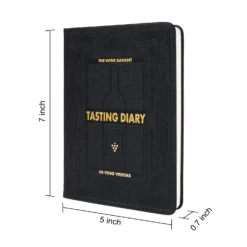 Wine Folly Wine Journal Guided Wine Tasting Notes (5" X 7" B6 Notebook) - Features 4 Step Tasting Method, Wine Color Reference Card, And Page Marker (Black) 13 Wine Folly Wine Journal Guided Wine Tasting Notes (5" X 7" B6 Notebook) - Features 4 Step Tasting Method, Wine Color Reference Card, And Page Marker (Black) -Refined Spirits Store WineTastingJournal2 2 1