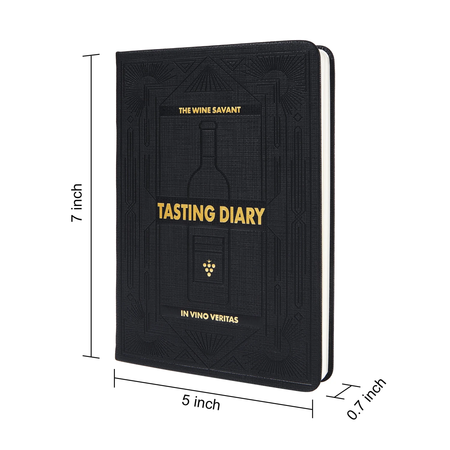 Wine Folly Wine Journal Guided Wine Tasting Notes (5" X 7" B6 Notebook) - Features 4 Step Tasting Method, Wine Color Reference Card, And Page Marker (Black) 7 Wine Folly Wine Journal Guided Wine Tasting Notes (5" X 7" B6 Notebook) - Features 4 Step Tasting Method, Wine Color Reference Card, And Page Marker (Black) - Image 7