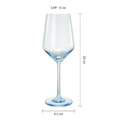Colored Wine Glass Set, 12oz Glasses Set Of 6 For All Occasions & Special Celebrations Gift For Him, Her, Wife, Friend Drinkware Unique Style Tall Stemmed For White & Red Wine Elegant Glassware (Blue) 10 Colored Wine Glass Set, 12oz Glasses Set Of 6 For All Occasions & Special Celebrations Gift For Him, Her, Wife, Friend Drinkware Unique Style Tall Stemmed For White & Red Wine Elegant Glassware (Blue) -Refined Spirits Store Y7IUKRFY7