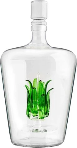 Tequila Decanter With Agave Plant, Glass Agave Decanter Perfect For Any Bar Or Tequila Party, 25 Ounce Bottle By The Wine Savant -Refined Spirits Store agave2