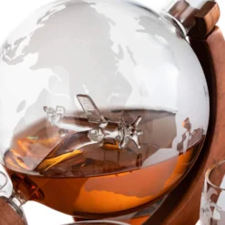 (CANADA ONLY) Etched World Decanter Whiskey Globe With Antique Airplane Inside - Includes Whiskey Stones And 4 World Map Glasses 7 (CANADA ONLY) Etched World Decanter Whiskey Globe With Antique Airplane Inside - Includes Whiskey Stones And 4 World Map Glasses -Refined Spirits Store air4 f7cac4f0 48a2 4041 a89e 55dd6138f8c5