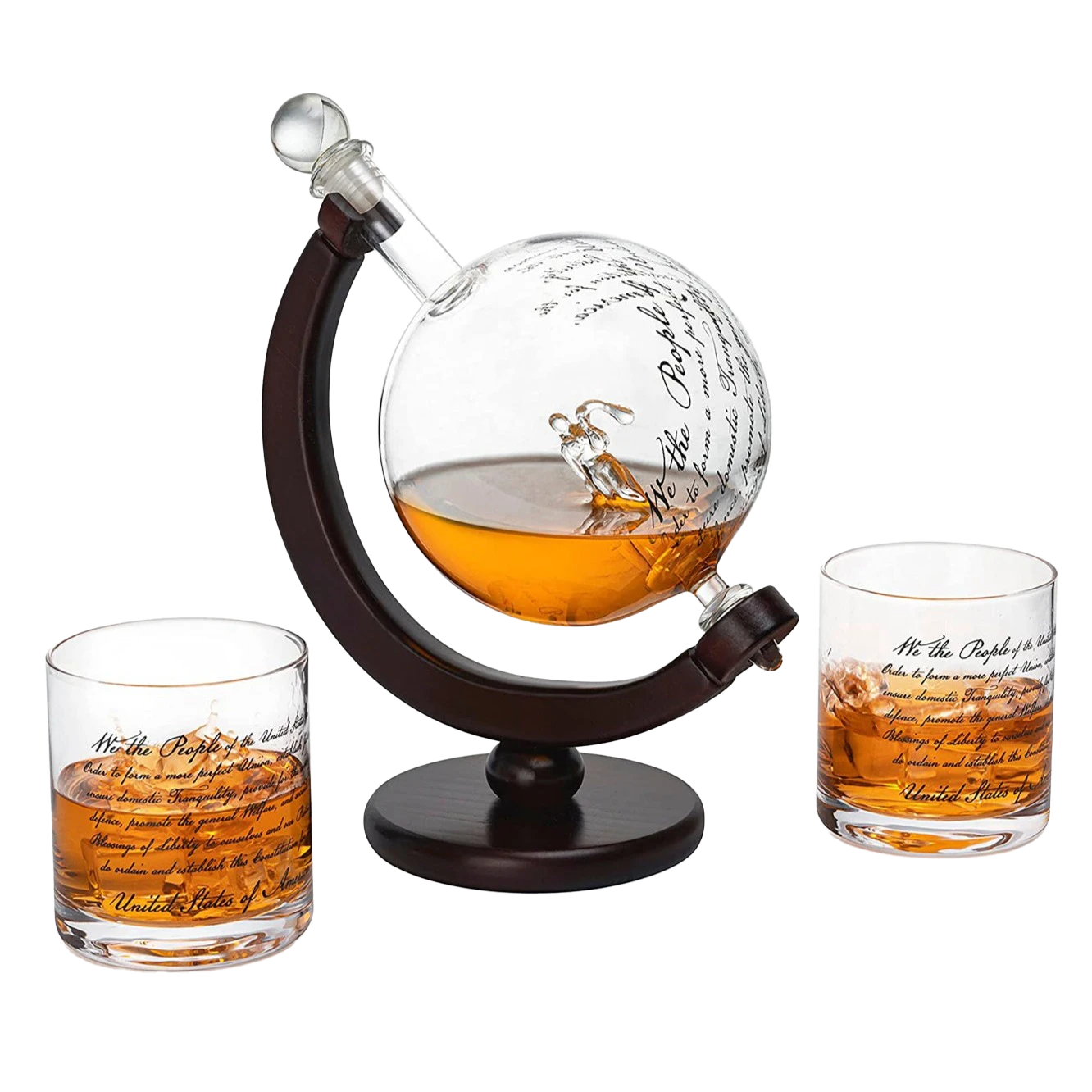 Lady Justice Law U.S. Constitution Whiskey & Wine Decanter Set - 850ml Attorney, Lawyer, Judge Gift - Promotion, Milestone, Law School Graduation, Retirement, Congress & Senate Gifts, For Men & Women 1 Lady Justice Law U.S. Constitution Whiskey & Wine Decanter Set - 850ml Attorney, Lawyer, Judge Gift - Promotion, Milestone, Law School Graduation, Retirement, Congress & Senate Gifts, For Men & Women