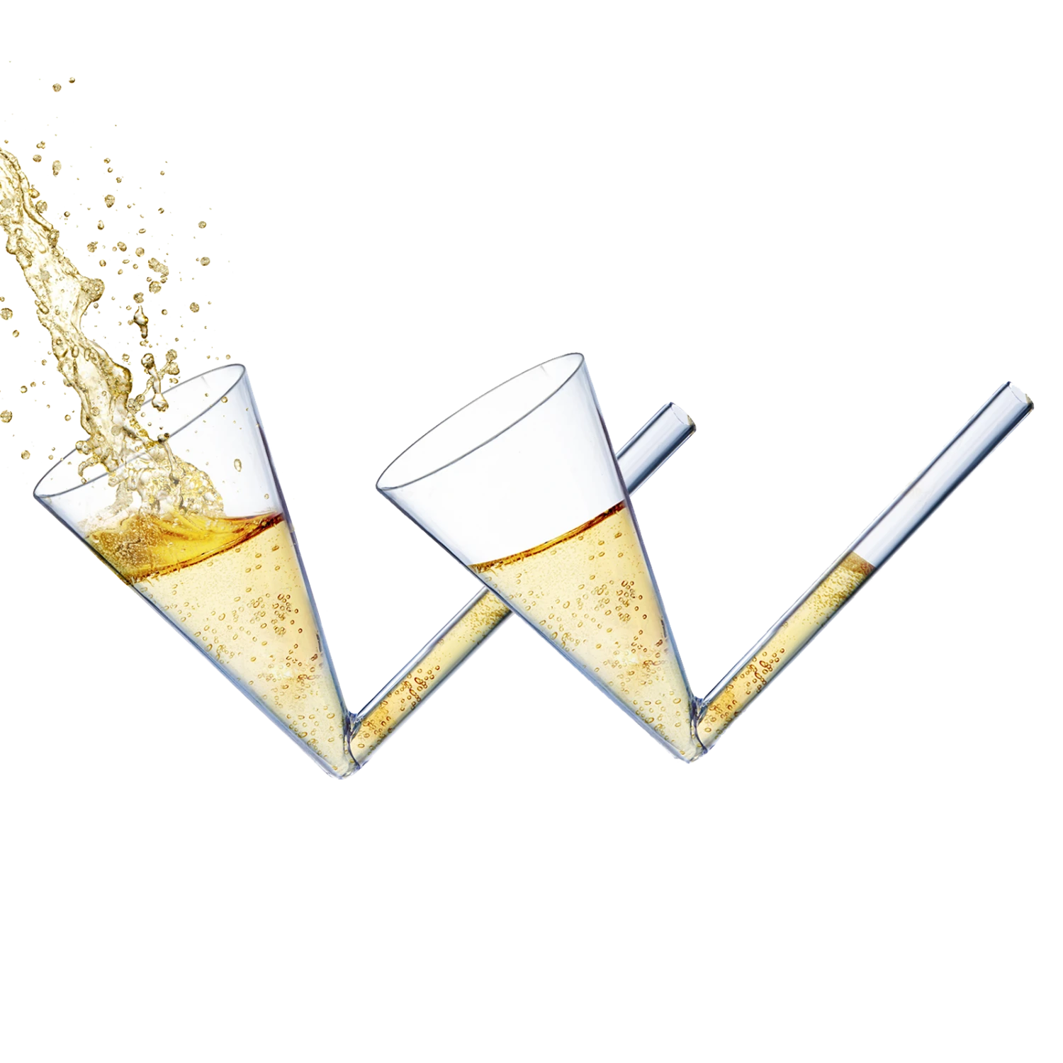 Champagne Shooter - Chug Flutes Guzzler Glasses Unique Gifts For Bachelorette Party Favors & White Elephant Gifts, Drinking Games - Bubbly Champagnes Prosecco & More Bong Style, Reusable Acrylic 2pk 1 Champagne Shooter - Chug Flutes Guzzler Glasses Unique Gifts For Bachelorette Party Favors & White Elephant Gifts, Drinking Games - Bubbly Champagnes Prosecco & More Bong Style, Reusable Acrylic 2pk