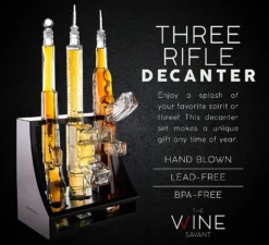 (UAE ONLY) Gun Whiskey Decanter - 3 Gun Decanter With Glass AR-15, AK-47 And Rifle - Gun Gifts For Men - Whiskey Decanter Set 12 (UAE ONLY) Gun Whiskey Decanter - 3 Gun Decanter With Glass AR-15, AK-47 And Rifle - Gun Gifts For Men - Whiskey Decanter Set -Refined Spirits Store cin5 6e6ee7e9 161e 49fa b418 00adbc2b7610