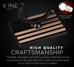 Airforce Whiskey Decanter Set With 4 Liquor Glasses Air Force Whisky Decanter & Glass Set With Wood Base & 9 Whiskey Stones - US Airforce Gifts For Men - Globe Bourbon & Scotch Gifts For Dad -Refined Spirits Store cin5 843b0b8c 8e06 4b6c a288 06a2b895173f