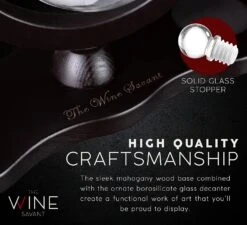 Globe Whiskey Decanter Set With 2 Liquor Glasses - Tennis Whisky Decanter & Glass Set With Elegant Mahogany Wood Base - Tennis Gifts For Dad, Men - Bourbon & Scotch Decanter - Tennis Lovers Gifts 12 Globe Whiskey Decanter Set With 2 Liquor Glasses - Tennis Whisky Decanter & Glass Set With Elegant Mahogany Wood Base - Tennis Gifts For Dad, Men - Bourbon & Scotch Decanter - Tennis Lovers Gifts -Refined Spirits Store cin5 caf993ba d8fe 42a8 a049 9449276973ea