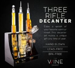 3 Gun Whiskey Decanters Set AR15, AK47, & Rifle Gun Decanter Set 1000ml By The Wine Savant - Veteran Gifts, Home Bar, Gun Lover Gifts, Tik Tok Gun Decanter, Military Gifts -Refined Spirits Store cin5 ffc28905 3edc 4297 bdcf 61f5369bf850