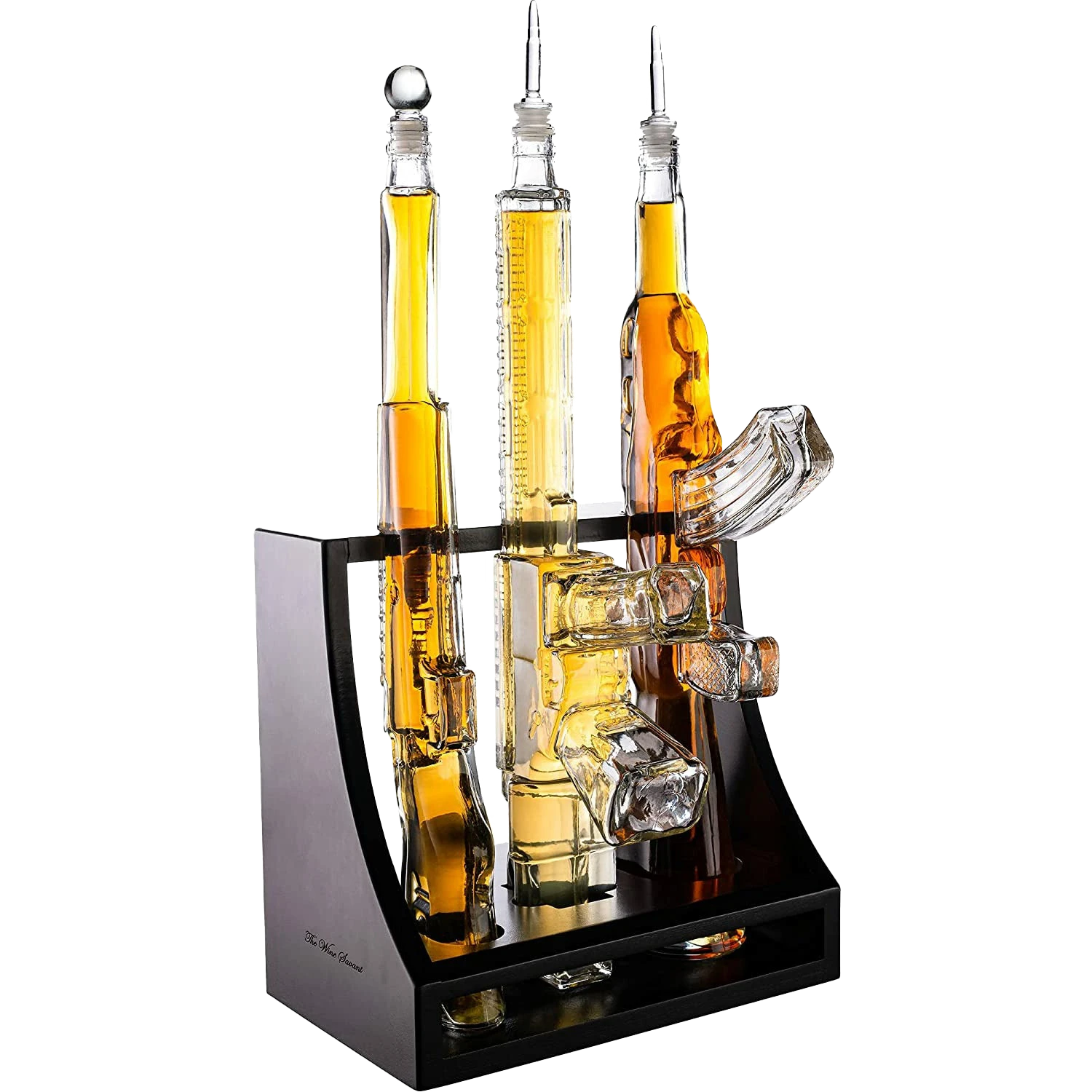 (UAE ONLY) Gun Whiskey Decanter - 3 Gun Decanter With Glass AR-15, AK-47 And Rifle - Gun Gifts For Men - Whiskey Decanter Set 1 (UAE ONLY) Gun Whiskey Decanter - 3 Gun Decanter With Glass AR-15, AK-47 And Rifle - Gun Gifts For Men - Whiskey Decanter Set