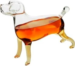 Dog Animal Wine & Whiskey Decanter The Wine Savant - Beautiful Profile Of A Labrador Dog 500ml - Whiskey, Wine Scotch Or Liquor Decanter -Refined Spirits Store dog1