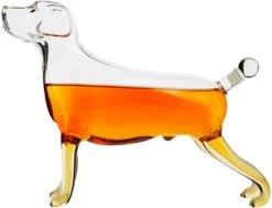 Dog Animal Wine & Whiskey Decanter The Wine Savant - Beautiful Profile Of A Labrador Dog 500ml - Whiskey, Wine Scotch Or Liquor Decanter -Refined Spirits Store dog3