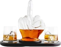 Middle Finger Novelty Whisky Decanter By The Wine Savant 9 Middle Finger Novelty Whisky Decanter By The Wine Savant -Refined Spirits Store fingg