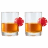 Poker Chip Whiskey & Wine Glasses | Set Of 2 | Up The Ante Stuck In The Glass Poker Chip Cocktail Glassware, Gambler Gift, Artisanal Crystal Glassware - Gift Idea For Him, Summer, Housewarming (20 OZ)
