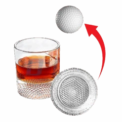 The Wine Savant Golf Ball Whiskey Glasses Set Of 2-8oz Golf Gifts - Unique Whiskey Golf Glasses Set - Golf Gifts For Men & Women - Gifts For Golfers Golf Accessories Golf Ball Glasses (2 Pack)