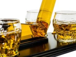 (CANADA ONLY) Ice Hockey Whiskey Decanter Set With 4 Helmet Whiskey Glasses -Refined Spirits Store hokkkkk 290125db b404 45e7 872e e02b643f0714