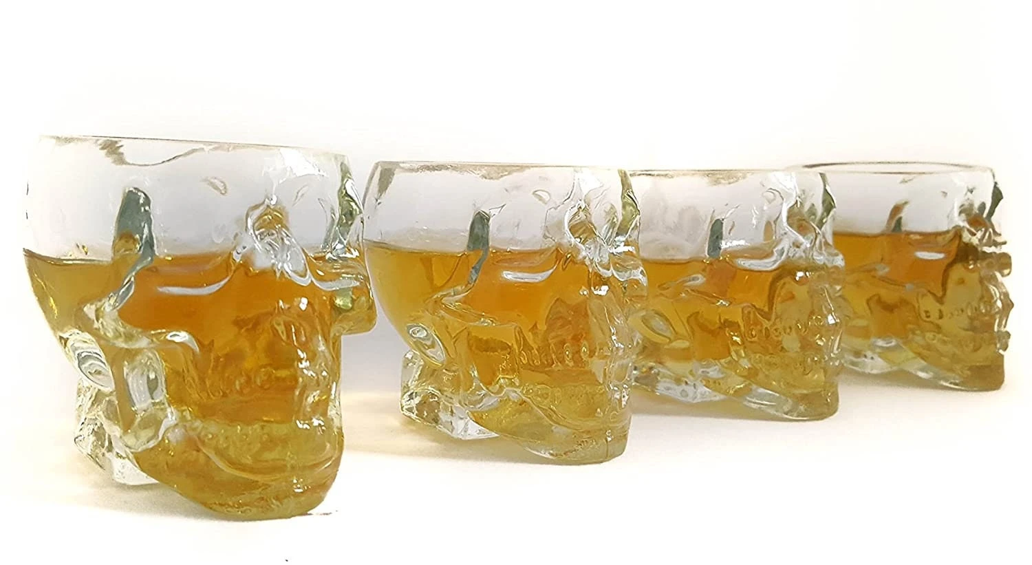 Monkey And Heroes Extra Large Skull Shot Glasses Set Of 4, Use Skull Head Cup For A Whiskey, Scoth And Vodka Shot Glass, 3 Ounces 7 Monkey And Heroes Extra Large Skull Shot Glasses Set Of 4, Use Skull Head Cup For A Whiskey, Scoth And Vodka Shot Glass, 3 Ounces - Image 7