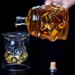 Transparent Creative Whiskey Decanter Set Bottle With 2 Wine Glasses 150ml For Liquor, Bourbon, Scotch, Vodka, Father's Day Gift For Men Women -Refined Spirits Store il fullxfull.2995922427 8vve