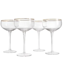 Gold Rim Glasses 7 Oz, Set Of 4 Gold Rim Classic Manhattan Glasses For Martini, Cocktails, Champagne, Wine - The Wine Savant (Ribbed) 11 Gold Rim Glasses 7 Oz, Set Of 4 Gold Rim Classic Manhattan Glasses For Martini, Cocktails, Champagne, Wine - The Wine Savant (Ribbed) -Refined Spirits Store il fullxfull.4091292124 idgr 65e9b9ef a90e 4bc7 ab23 e43fed9812f3 scaled