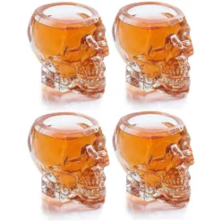 Monkey And Heroes Extra Large Skull Shot Glasses Set Of 4, Use Skull Head Cup For A Whiskey, Scoth And Vodka Shot Glass, 3 Ounces 10 Monkey And Heroes Extra Large Skull Shot Glasses Set Of 4, Use Skull Head Cup For A Whiskey, Scoth And Vodka Shot Glass, 3 Ounces -Refined Spirits Store il fullxfull.4265953601 dxeb