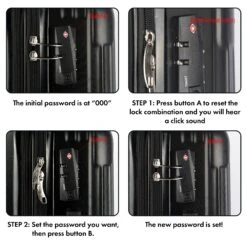 Wine Bottle Suitcase | Holds 12 Standard 750 ML Size Bottles | Universal Airplane Luggage Case, TSA Approved Wheeled Bag For Professionals And Consumers, Gift For Wine Lovers & Connoisseurs (28 IN) -Refined Spirits Store instructionoflock 2