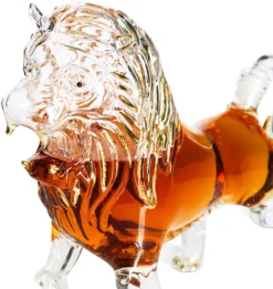 Lion Animal Whiskey And Wine Decanter The Wine Savant - Beautiful Profile Of A Lion 500ml - Whiskey, Wine Scotch Or Liquor Decanter -Refined Spirits Store l2 01c47c87 5a78 4853 8cf7 090abab1bb53