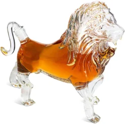 Lion Animal Whiskey And Wine Decanter The Wine Savant - Beautiful Profile Of A Lion 500ml - Whiskey, Wine Scotch Or Liquor Decanter -Refined Spirits Store l3 a90b2236 ca6d 454a a144 732f46a0284a