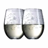 Set Of 2 Zodiac Sign Wine Glasses With 2 Wooden Coasters By The Wine Savant - Astrology Drinking Glass Set With Etched Constellation Tumblers For Juice, Water Home Bar Horoscope Gifts 18oz (Leo)