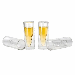50 Caliber Shot Glasses Set - Set Of 4 - Each Holds 2 Ounces - Tactical Bullet Casings Shot Glasses By The Wine Savant