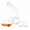 Penis Whiskey Decanter Bottle With Two Whiskey Glasses - Unique & Funny Glass Container For Scotch, Tequila, Brandy, Rum, Bourbon & Other Drinks - Naughty Gift Accessories, Deez Nuts Gag Gifts