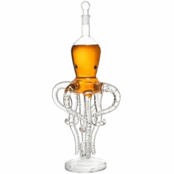Tall Octopus Whiskey And Wine Decanter 500ml 16.5" H By The Wine Savant - Extraordinary Detail, Kraken Sea, Nautical Gifts, Sea Lover Gifts!