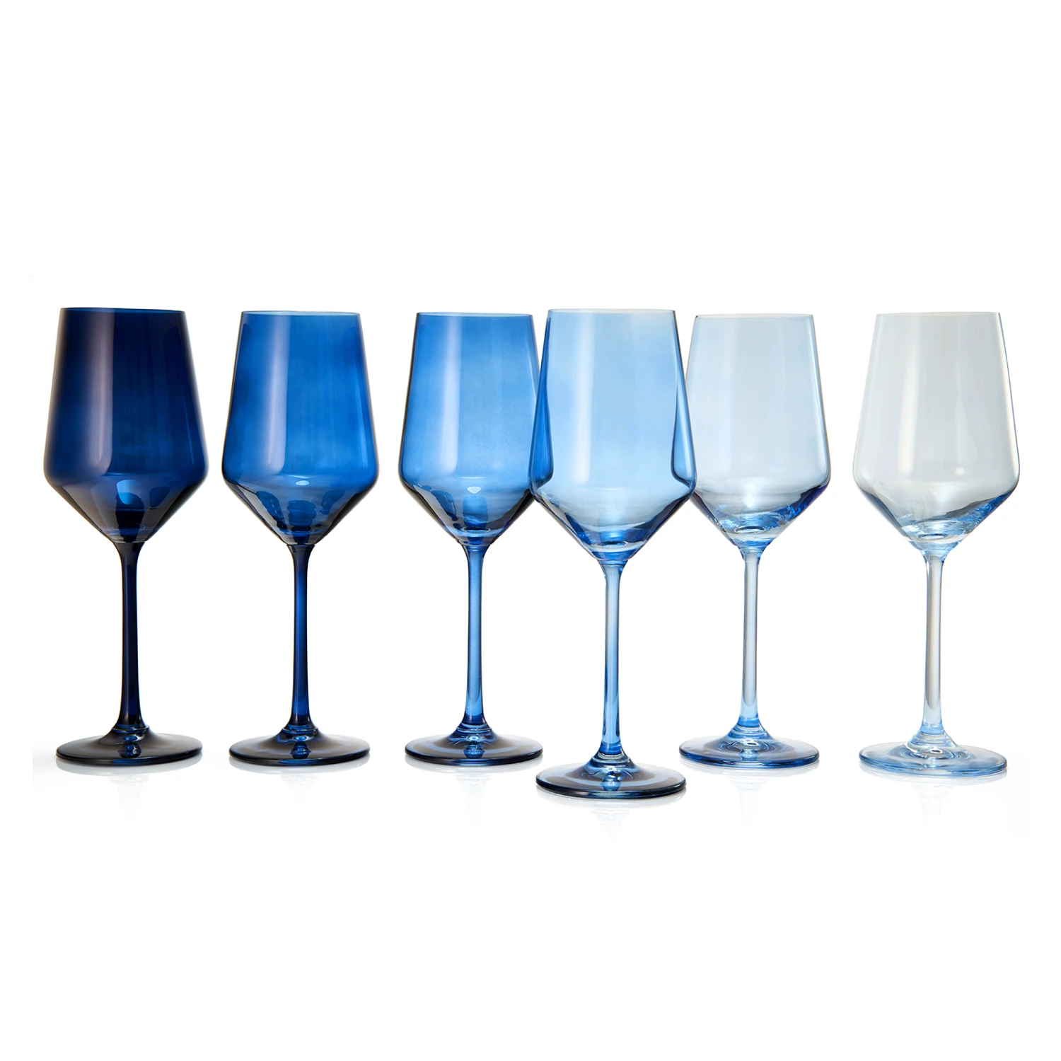 Colored Wine Glass Set, 12oz Glasses Set Of 6 For All Occasions & Special Celebrations Gift For Him, Her, Wife, Friend Drinkware Unique Style Tall Stemmed For White & Red Wine Elegant Glassware (Blue) 6 Colored Wine Glass Set, 12oz Glasses Set Of 6 For All Occasions & Special Celebrations Gift For Him, Her, Wife, Friend Drinkware Unique Style Tall Stemmed For White & Red Wine Elegant Glassware (Blue) - Image 6